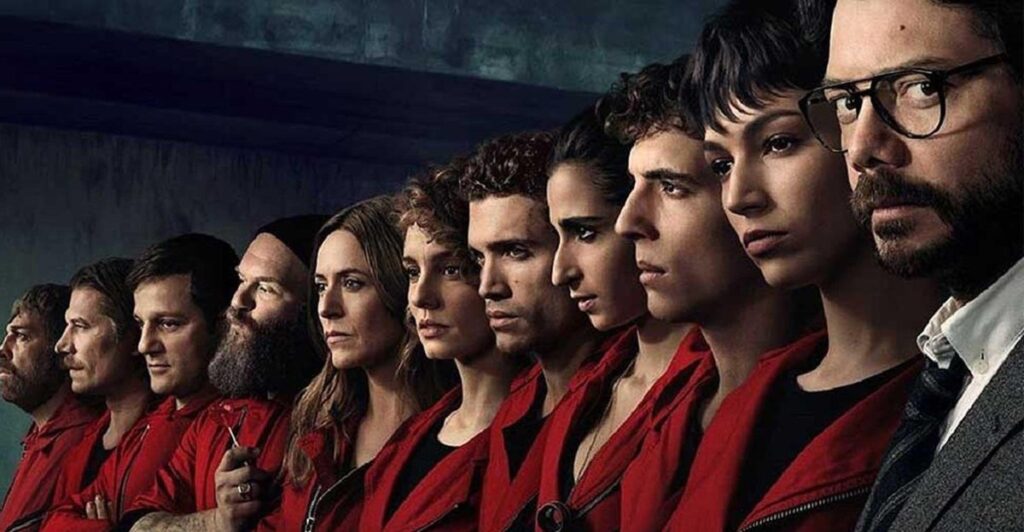 Learn spanish with series liek money heist