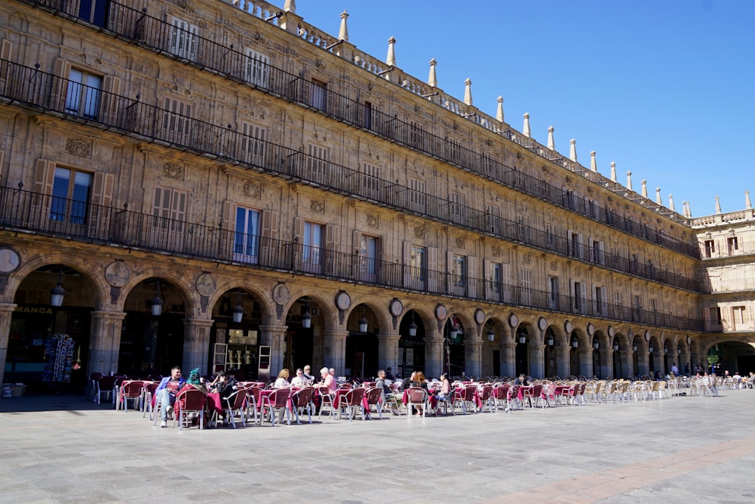 Sandstone architecture in Salamanca, Spain