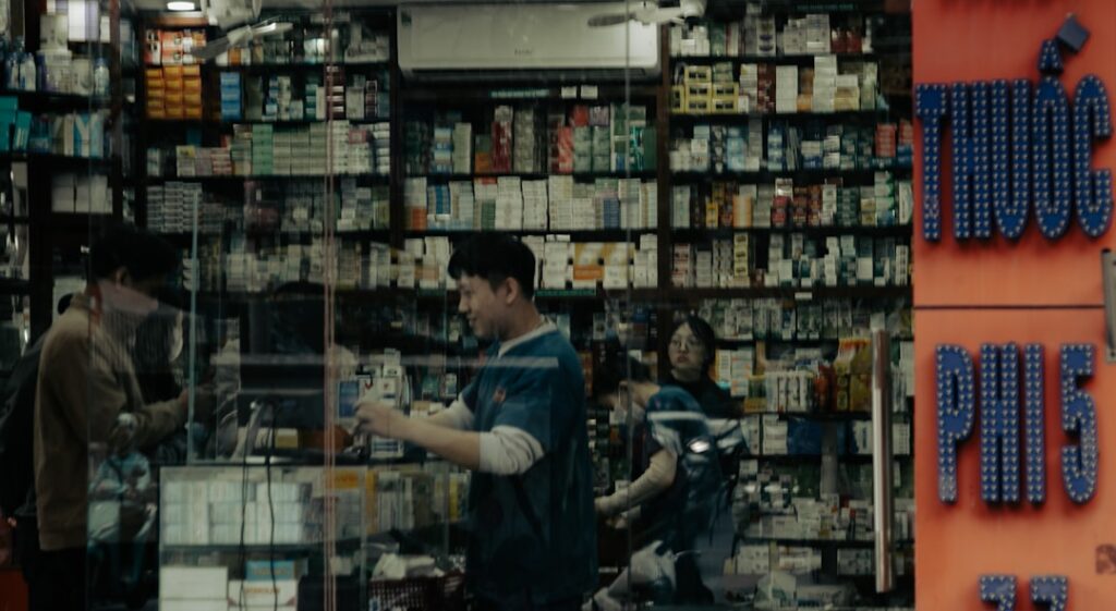 Inside a well stocked pharmacy, the first stop for healthcare advice in Spain